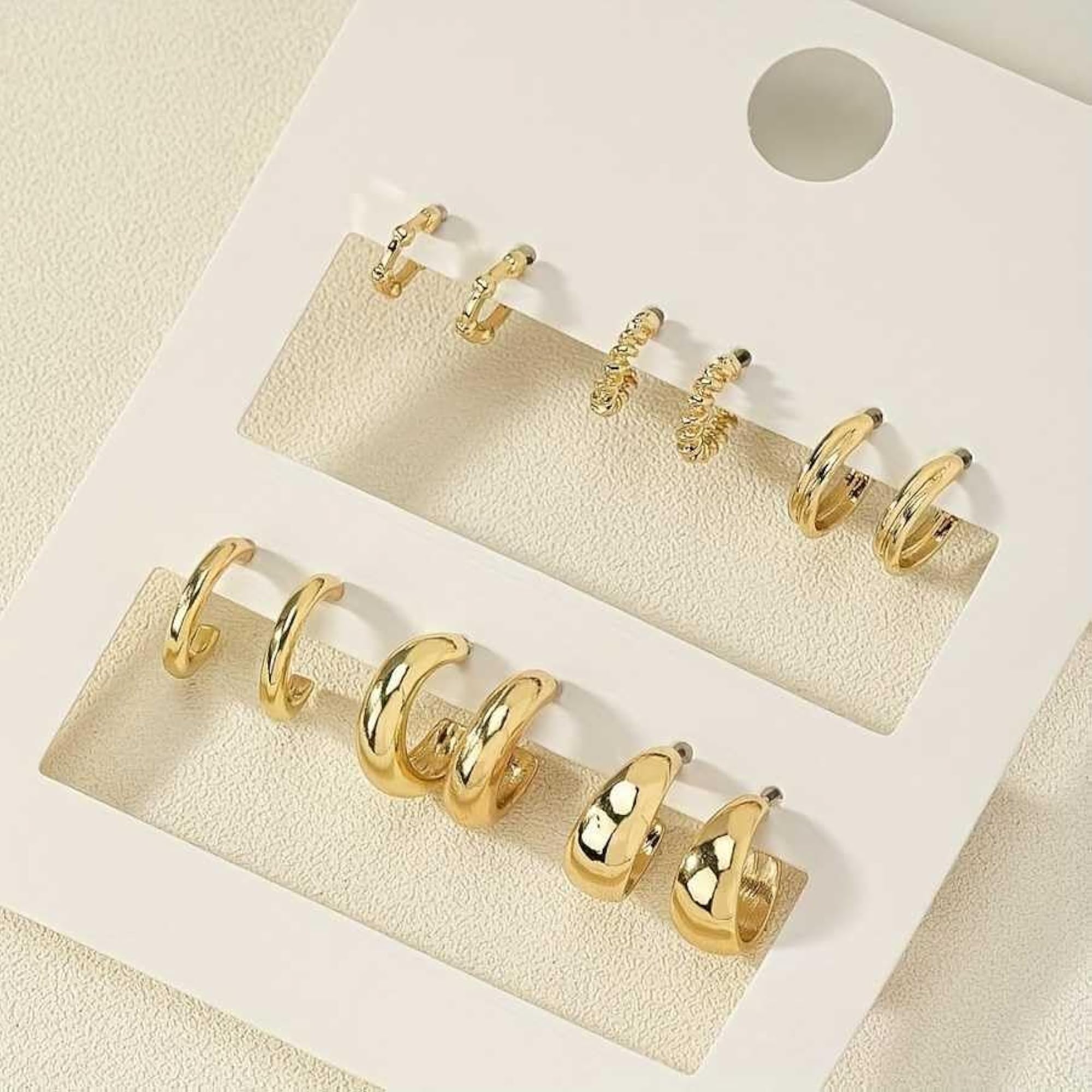 Vintage Minimalist Stud Earrings Combo 12 Pieces