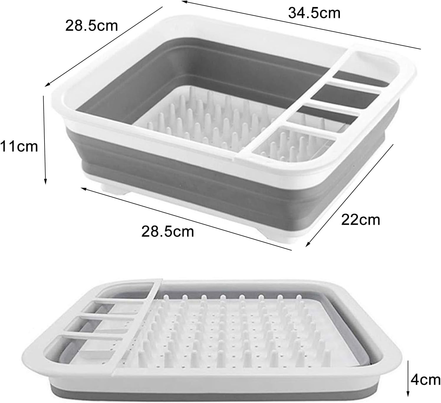 aqxreight Collapsible Dish Rack Multipurpsoe Foldable Dinnerware Drainer for Kitchen RV Campers Travel Only is for Holes di Collapsible Dish RackCollapsible Drying RackFoldable