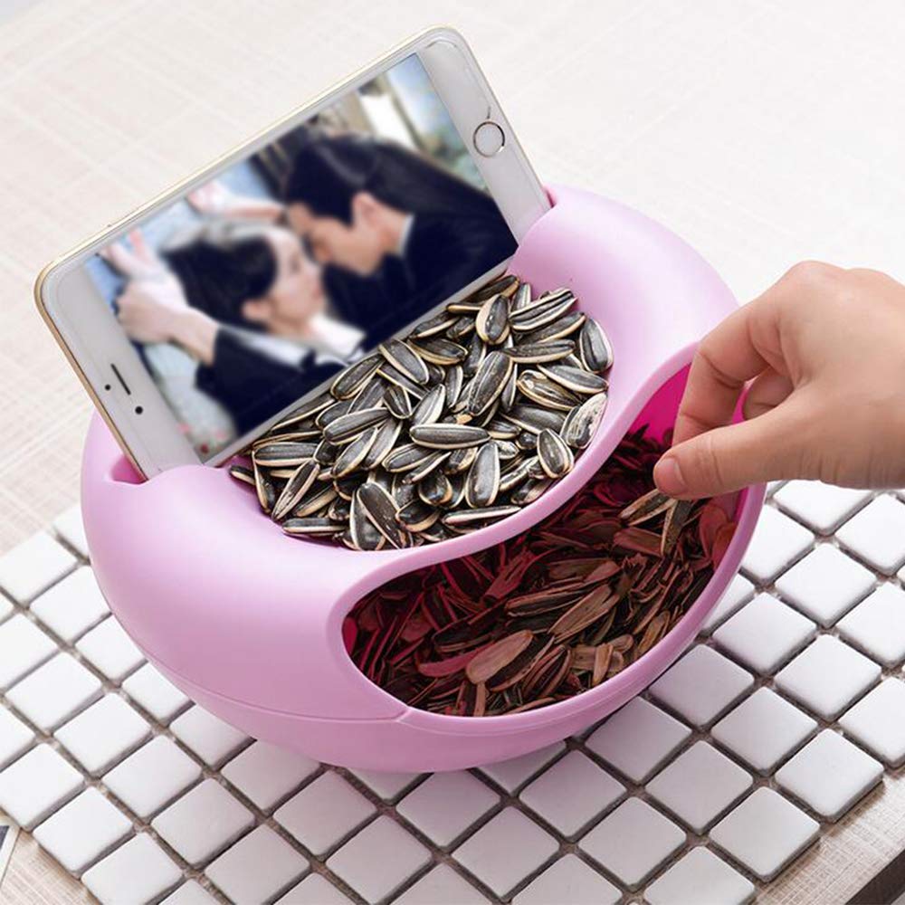 Boîte De Rangement Multifonction à Double Couche Pour Collations