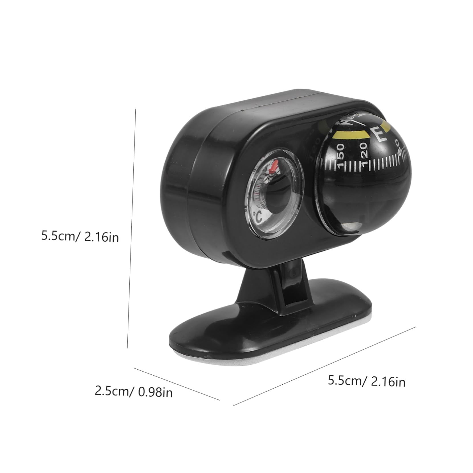 GOOHOCHY Car Dashboard Compass Oval Compass Ball Vehicle Navigation Tool for Car Boat Truck