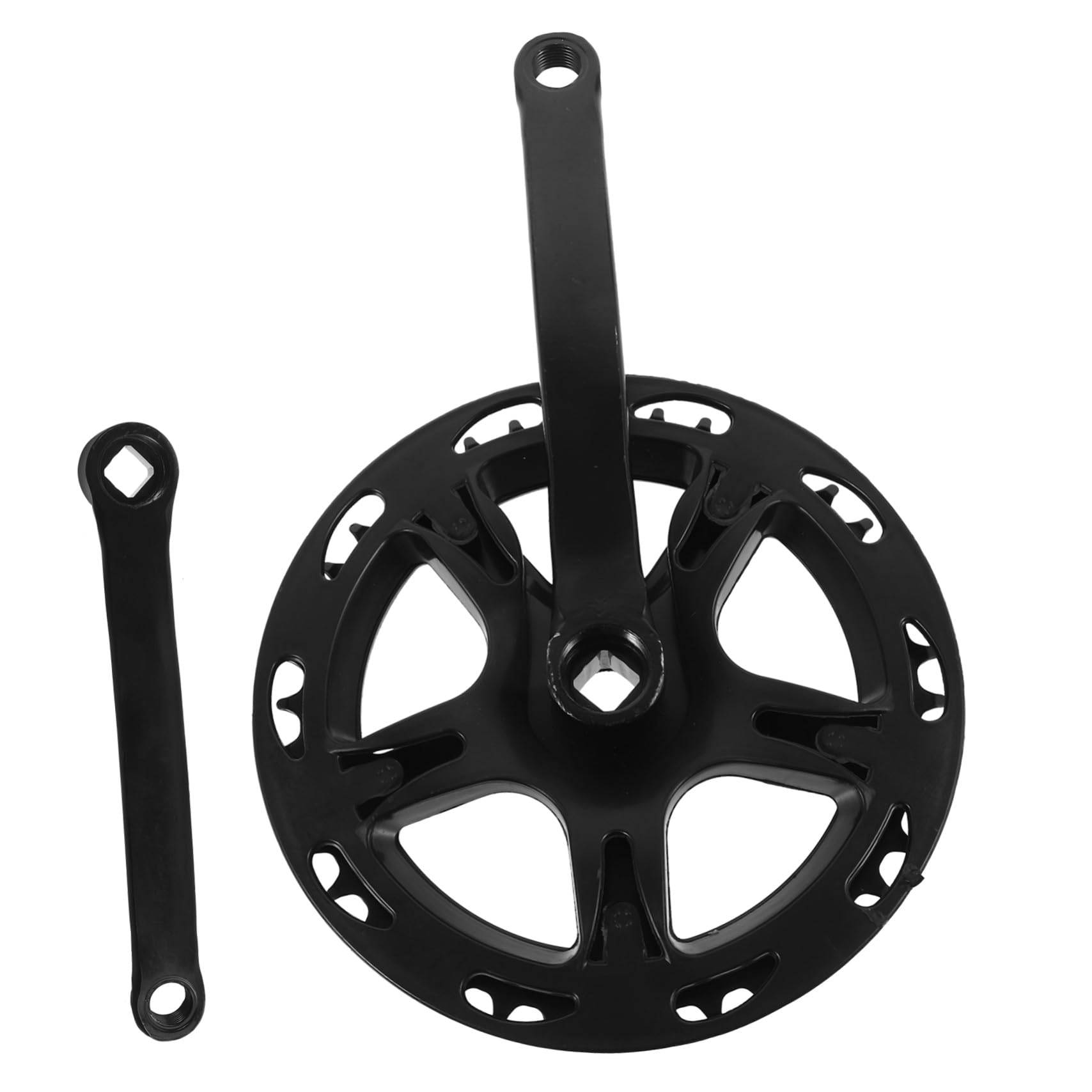 Abaodam Set Pedivelle per Bici da Ciclista Braccio Pedivella in Metallo Robusto Accessorio Guarnitura Resistente per Mountain Bike Bici Pieghevole e Fixie Facile da Installare e Durevole