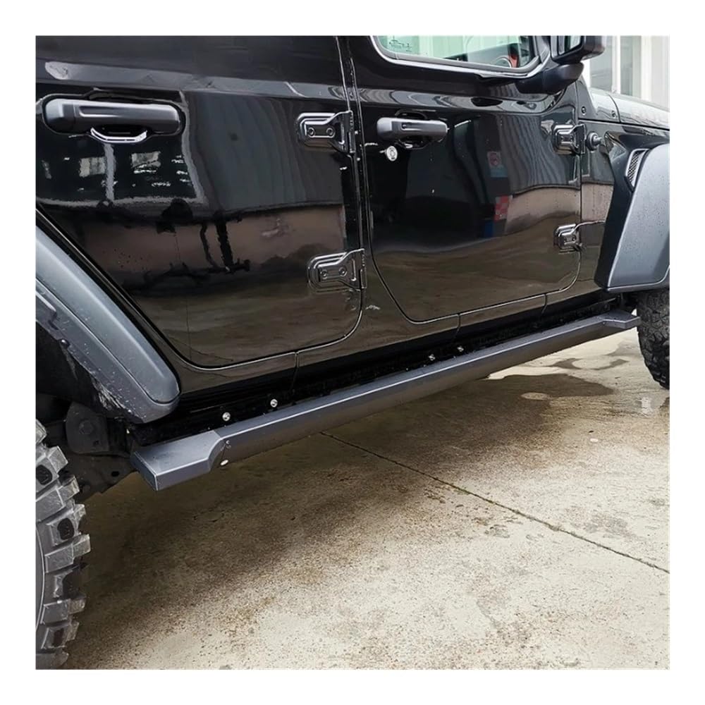 Escalones laterales retráctiles eléctricos premium compatibles con Jeep Wrangler JL 2018-2023 de 4 puertas | Estribos de despliegue automático con sensores de seguridad | Pasos Eléctricos Retrác