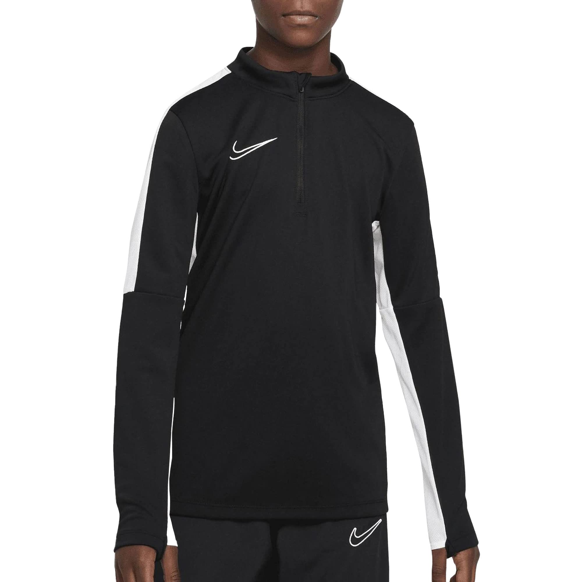 NIKE DX5470-010 K NK DF ACD23 DRILL TOP BR T-shirt Unisex BLACK/WHITE/WHITE Size XL