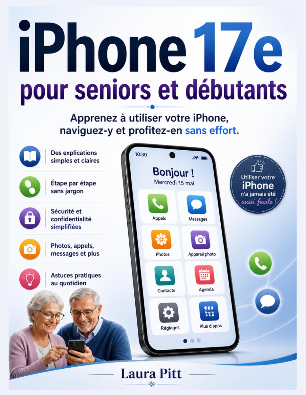 iPhone 17e pour seniors et débutants: Apprenez à utiliser votre iPhone, naviguez-y et en profitez sans effort.