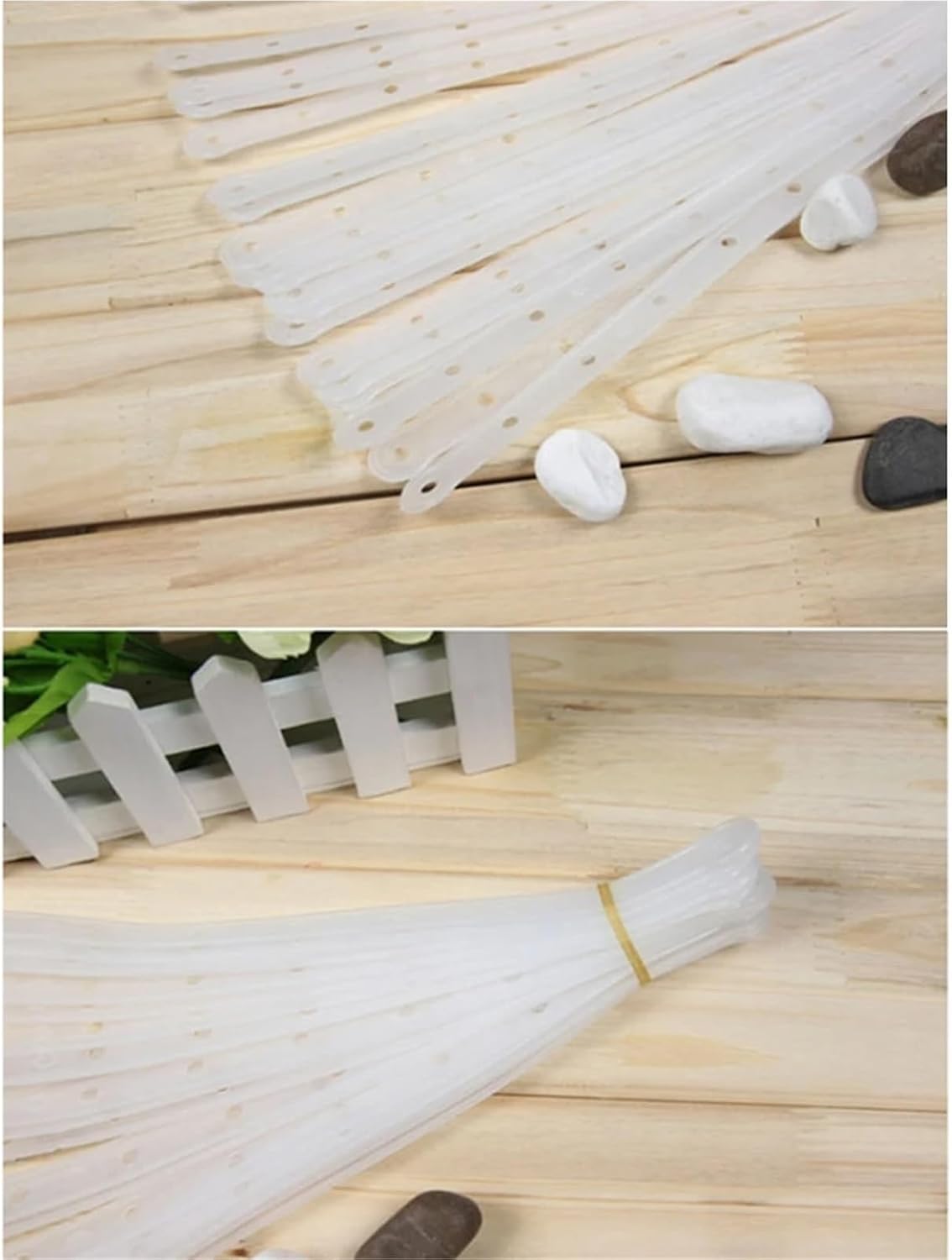 Compatible 5Pcs Transparent Hanger Connection Strips Pants Rack Holder Organizer