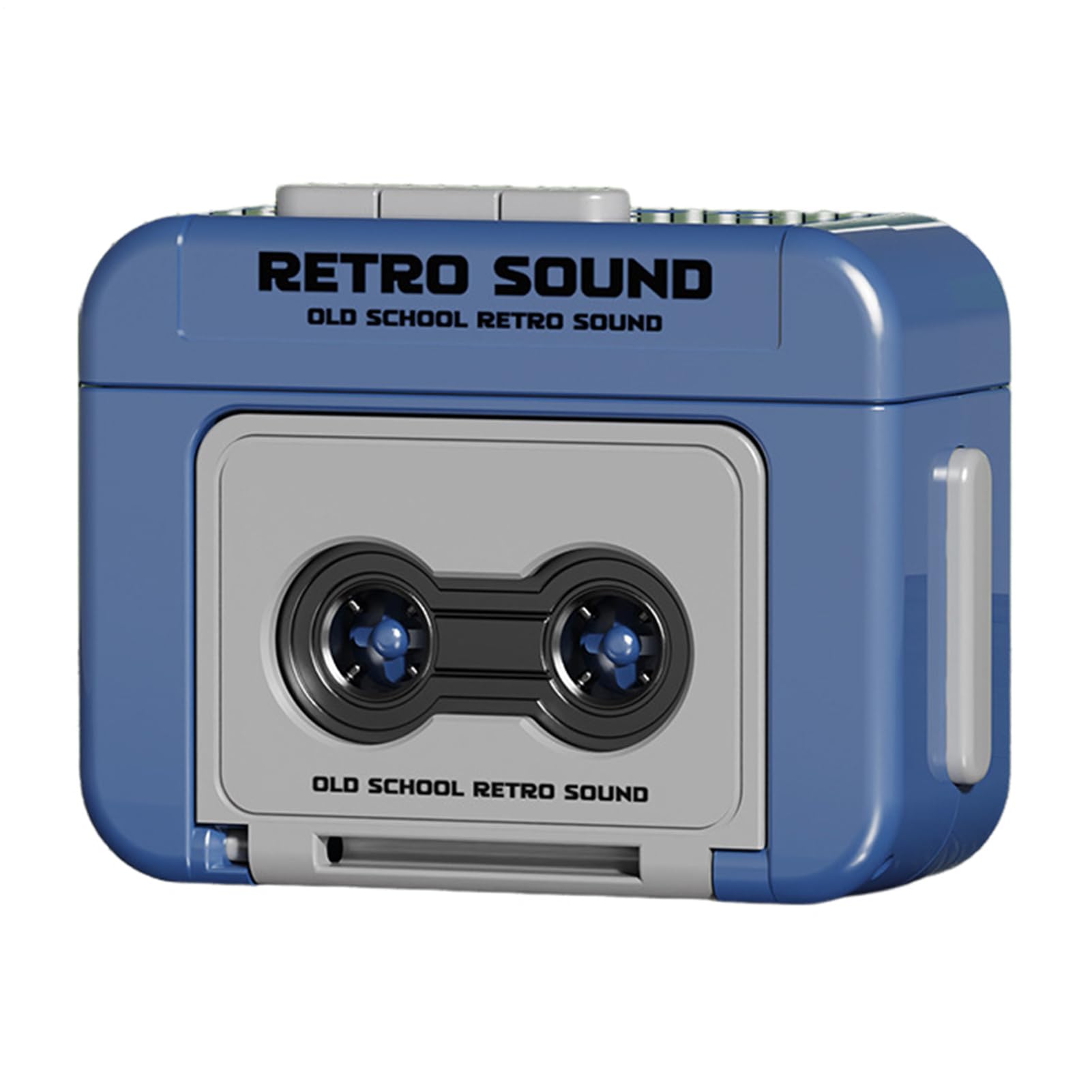 Generico Retro Sound Keychain, Mini Registratore A Cassette, Retro Tape Recorder Keychain, Tastiera Retrò Con Music, Walk Cassette Pendant, Può Giocare, Decorazione Small Regali Per Zaini, Borse