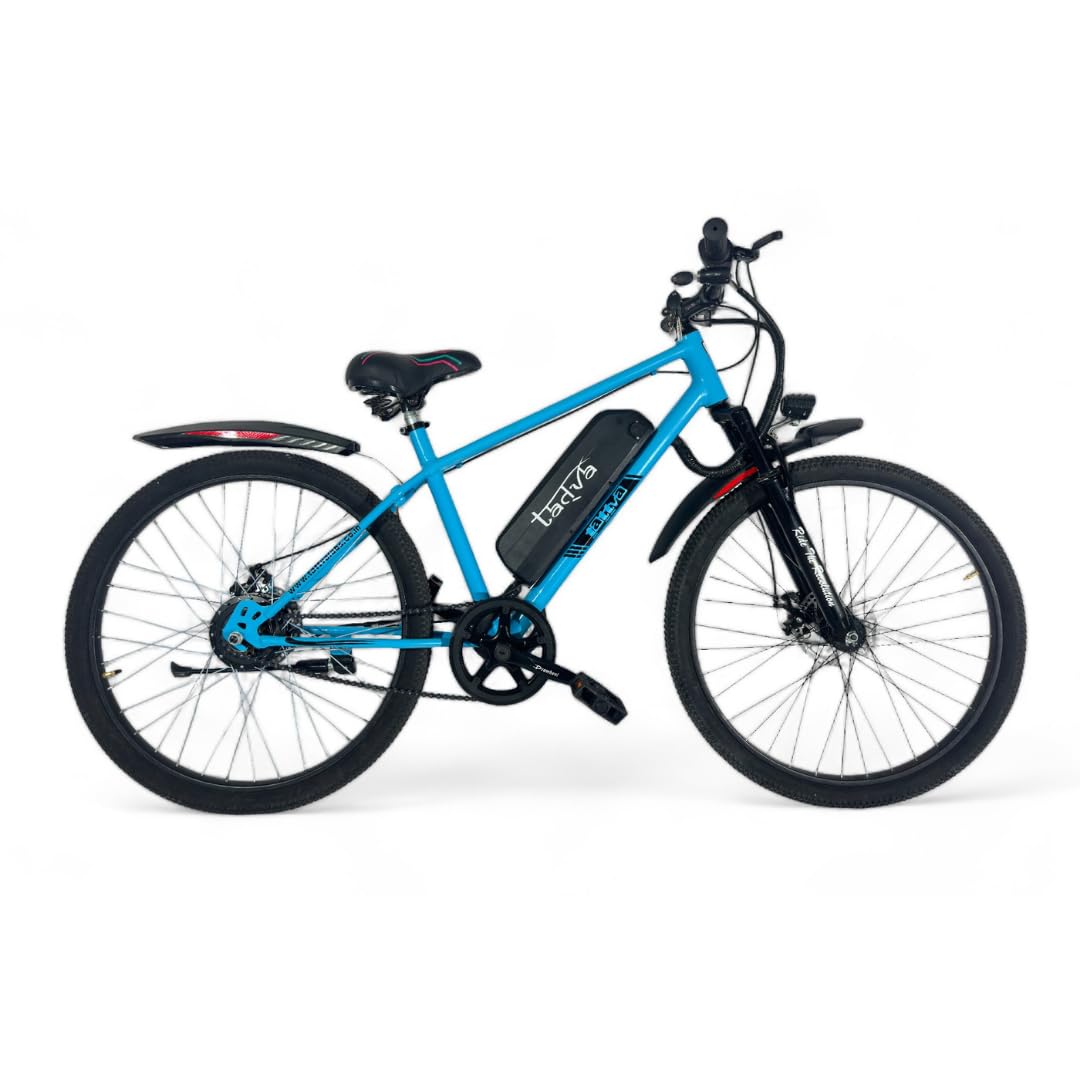 TATTVALABS SJ-X2 Unisex Electric Cycle|26"X2.4" Tires with Front Suspension|Dual Disc & Cut-Off Brakes|9Ah Li-Ion Removable Battery|Fast Charge|Upto 50 Km Range on PAS|Cruise Control|Made in India (B0D6KZSGJZ) Amazon Price History, Amazon Price Tracker