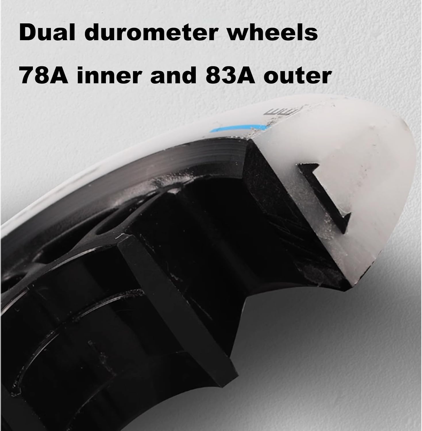 Roller Skate Wheels Outdoor/Indoor 6 Pack 83A Inline Roller Skate Wheels 80mm90mm100mm Wheel Replacement Race Wheels