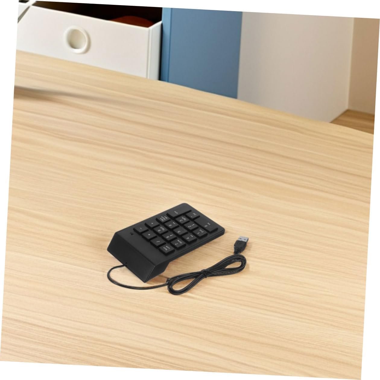 2pcs USB Numeric Keypad 18 Keys Portable Mechanical Number Pad for Laptop PC Desktop Financial Accounting Data Entry