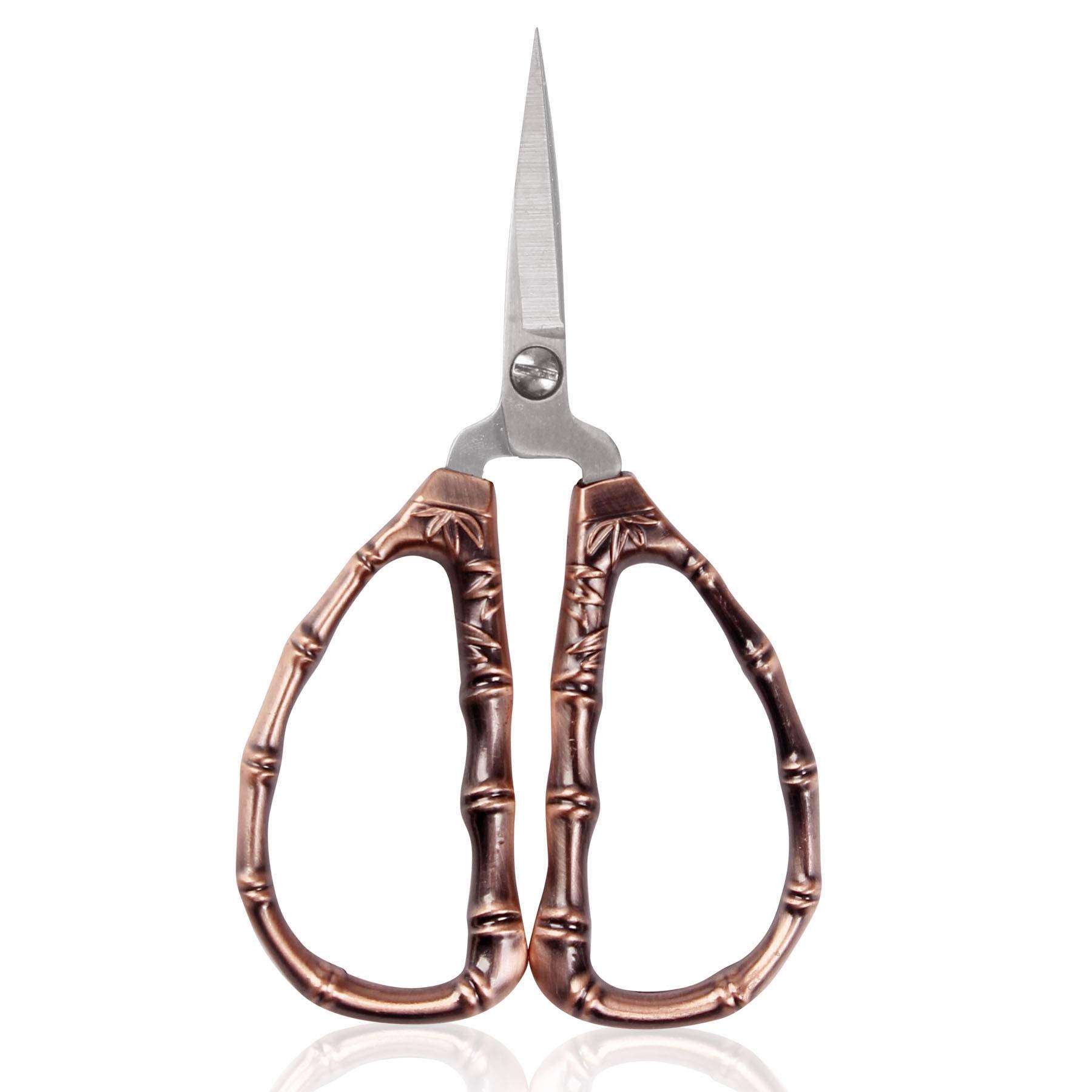 BIHRTC Embroidery Small Sewing Crochet Cross Stitch Scissors Shears Stainless Steel Sharp Tip Scissors for Threading Needlework Handcraft