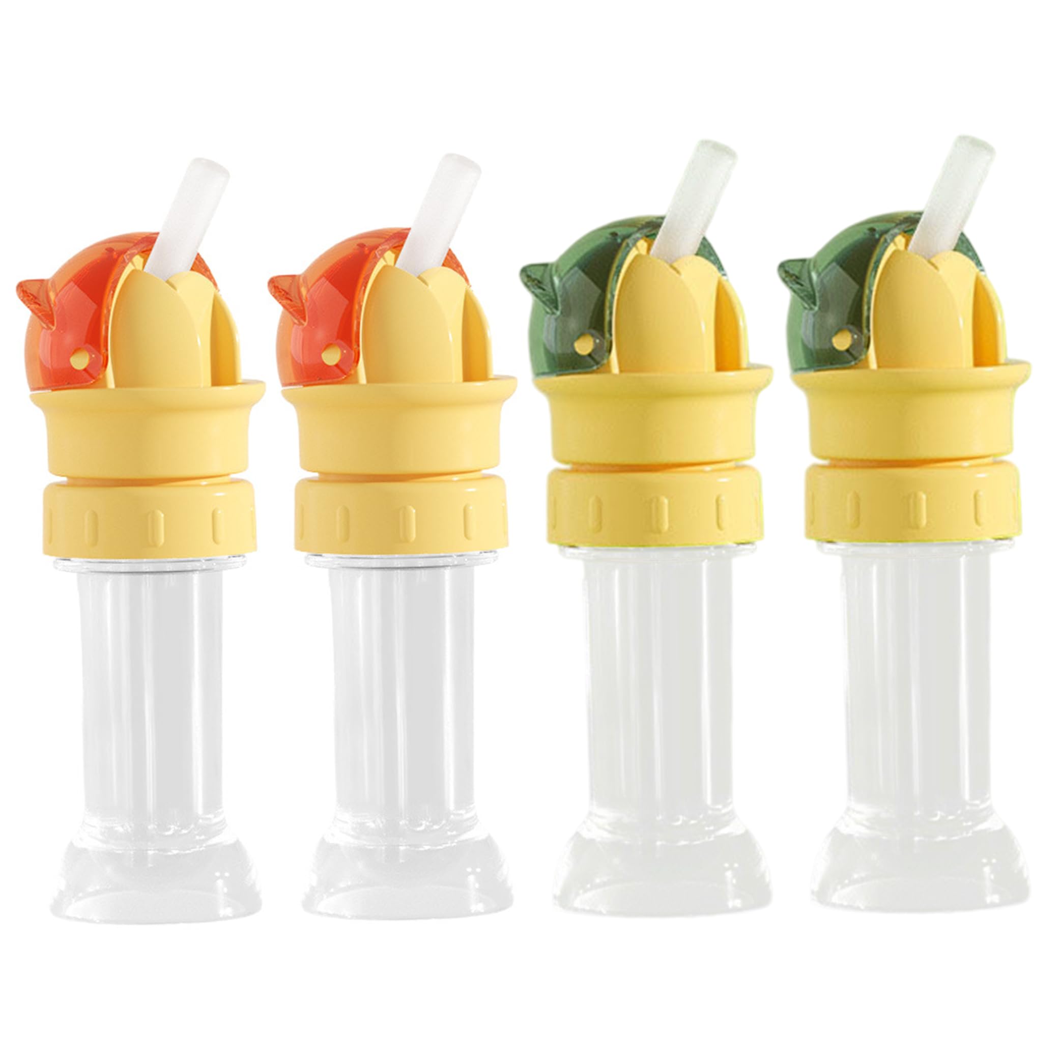 Vistnale Silicone Bottle Spouts for Kids|Water Bottle Topper For Toddlers, 4 Pcs Silicone Spouts For Kids | Dual-caliber Conversion Caps With Straw