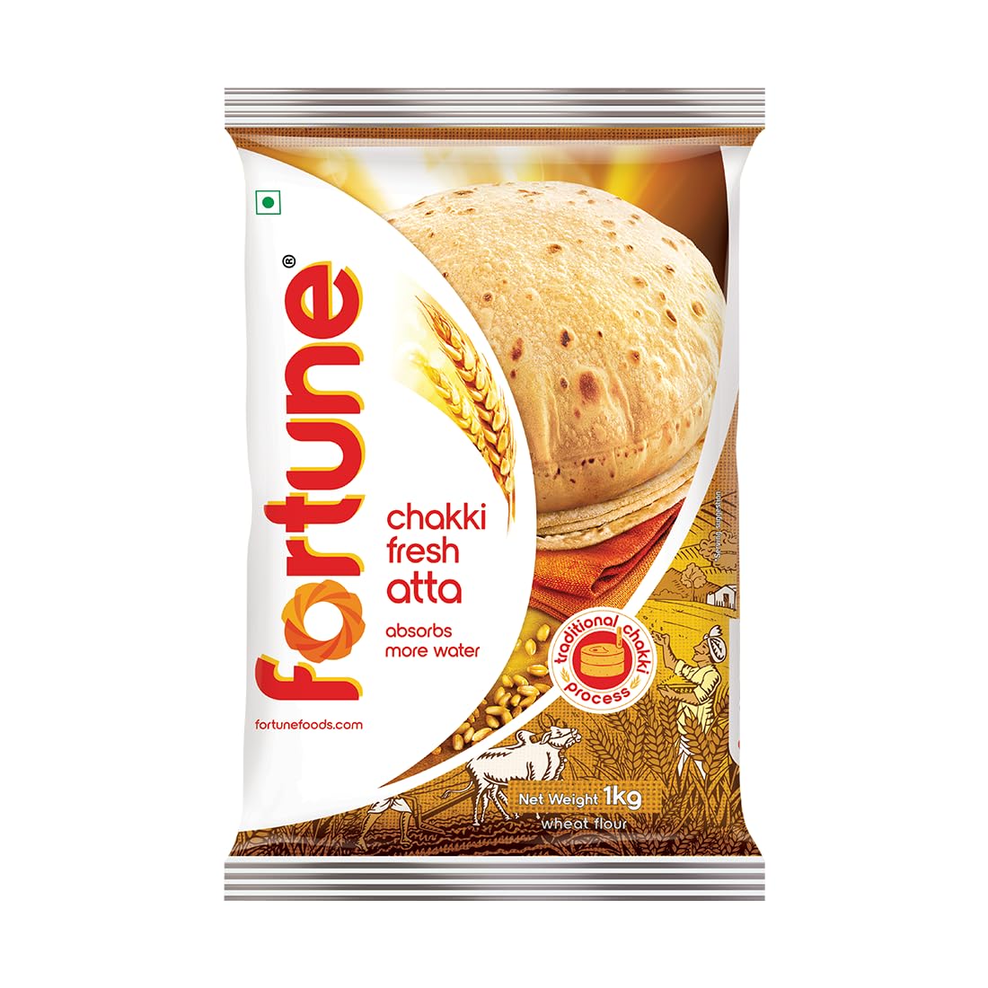 Fortune Chakki Fresh Atta, 1kg