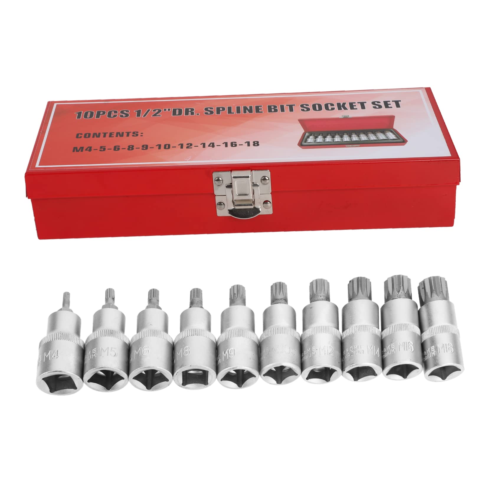 Douilles outils pneumatiques triple spline en acier robuste