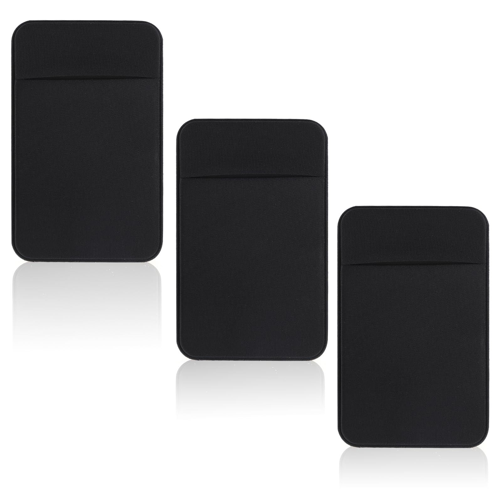 3 pezzi Titolare Della Carta per Cellulare | Maniche in Carta Elastica | Porta Carte per Cellulare Adesivo Portafoglio | Tasca per Cellulare-Porta con te la tua carta d'identità