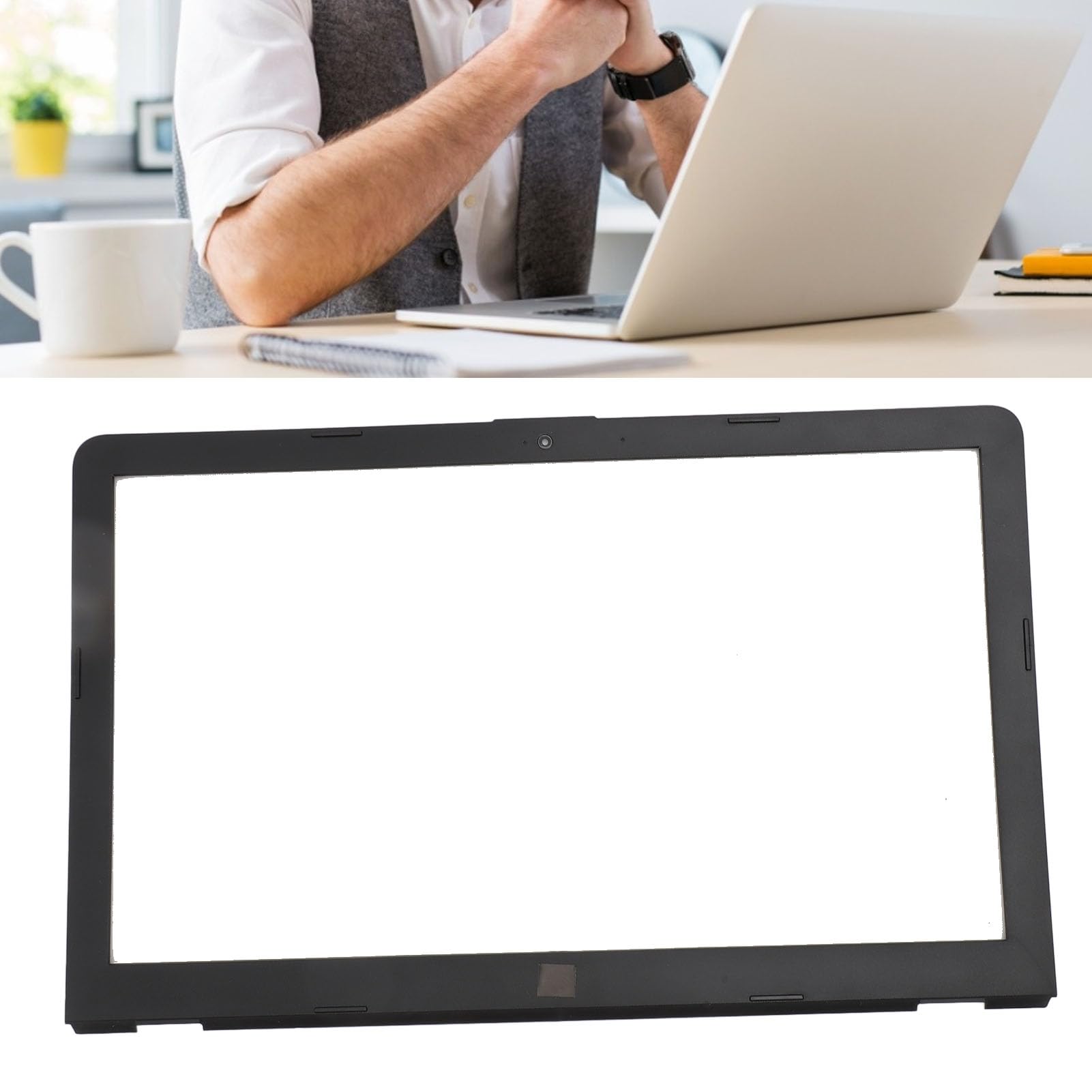Custodia di Ricambio per Cornice Anteriore LCD 15G BR per Laptop 15G BR 15 BS BU BW 250 255 G6 TPN C129 TPN C130, Cover Posteriore LCD per Laptop di Ricambio Coperchio