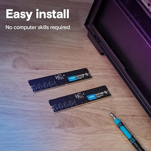 Miniatura 6 de Crucial RAM Kit de 32 GB (2 x 16 GB) DDR5 5600 MHz (o 5200 MHz o 4800 MHz) Memoria de escritorio CT2K16G56C46U5