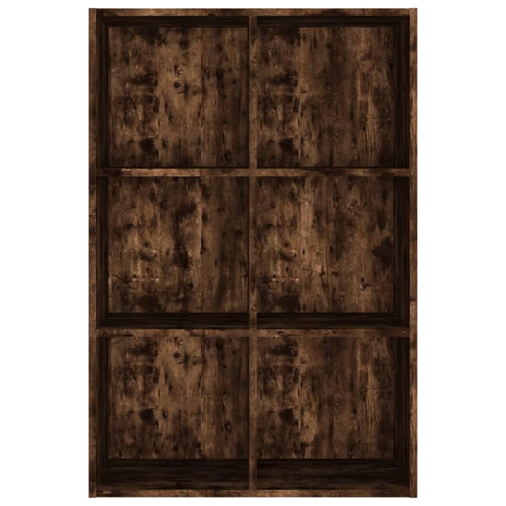 vidaXL Boekenkast 66x30x130 cm bewerkt hout gerookt