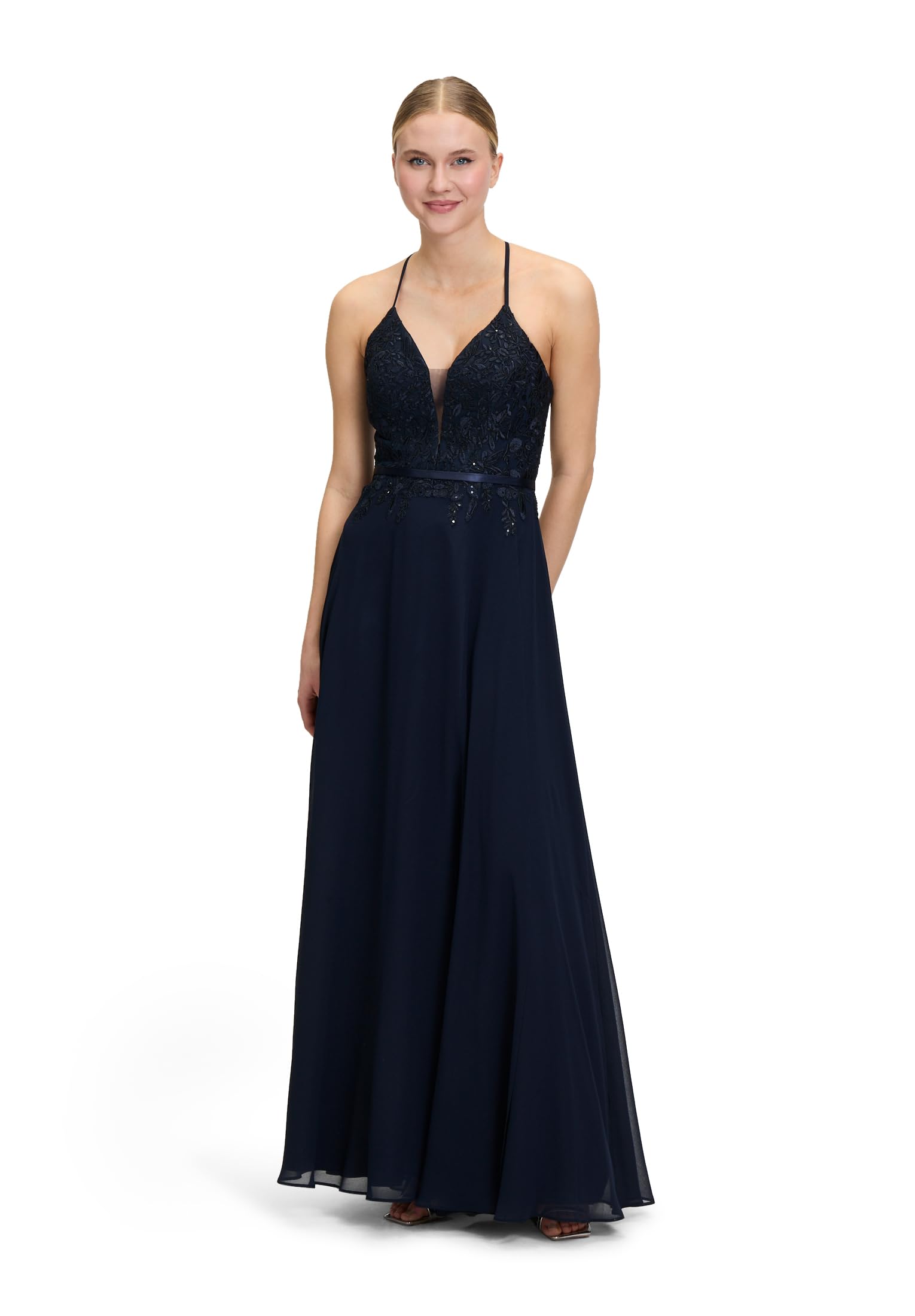 Vera Mont Damen Abendkleid mit Stickerei