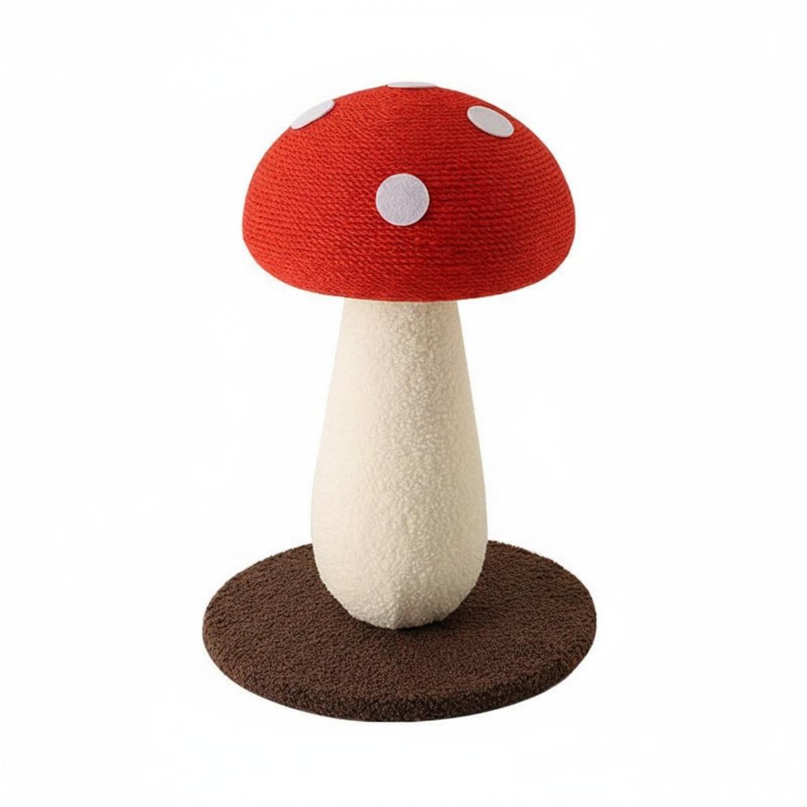 Tiragraffi per Gatti Tiragraffi Colonna Albero Gatto Colonna Graffi Materiale Sisal con Base Rotonda Stabile E Pallina, Ombrello Rosso Taglia Grande Modello Rivestito in Tessuto