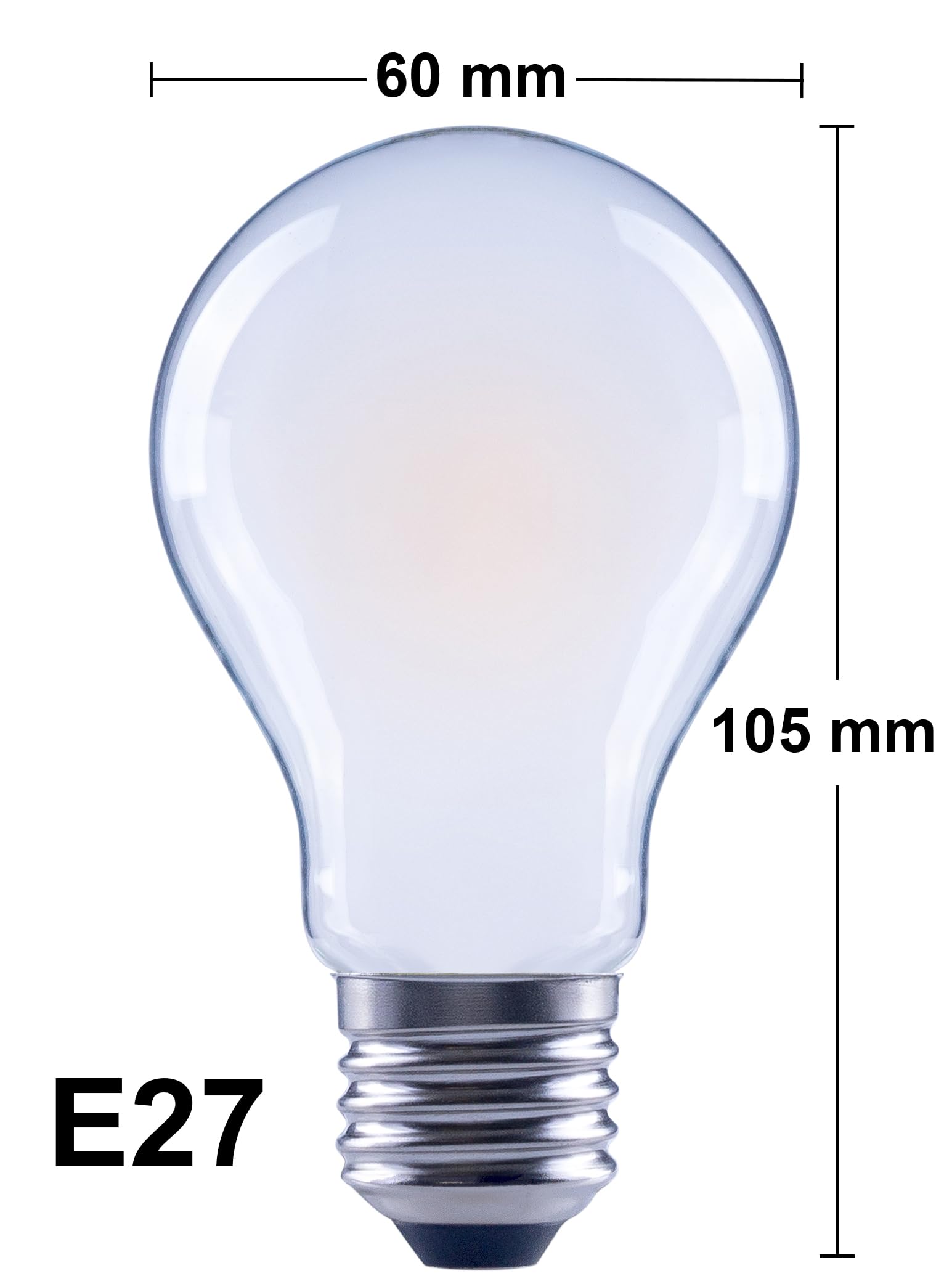 greenandco Żarówki LED | matowe | E27 A60 | 7,2 W 1521 lm | zastępuje 100 W | 4000 K neutralna biel | 320° | 230 V | bez migotania | klasa energetyczna A | nie ściemnialna