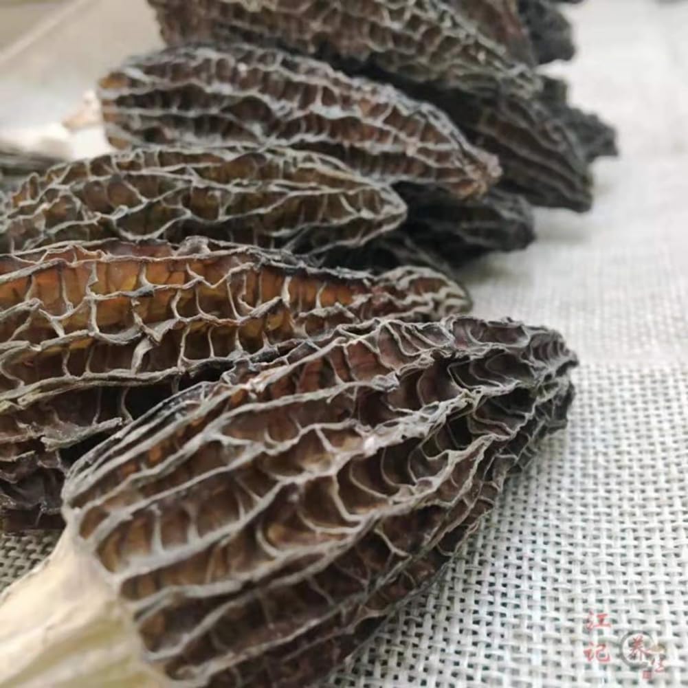 Natural Organic Wild Morchella Mushrooms,Morel,Morchella Deliciosa Fr,Kosher,Non-GMO,Gluten-Free,Vegetarianism,Naturally Sun Dried. (100 Gram)
