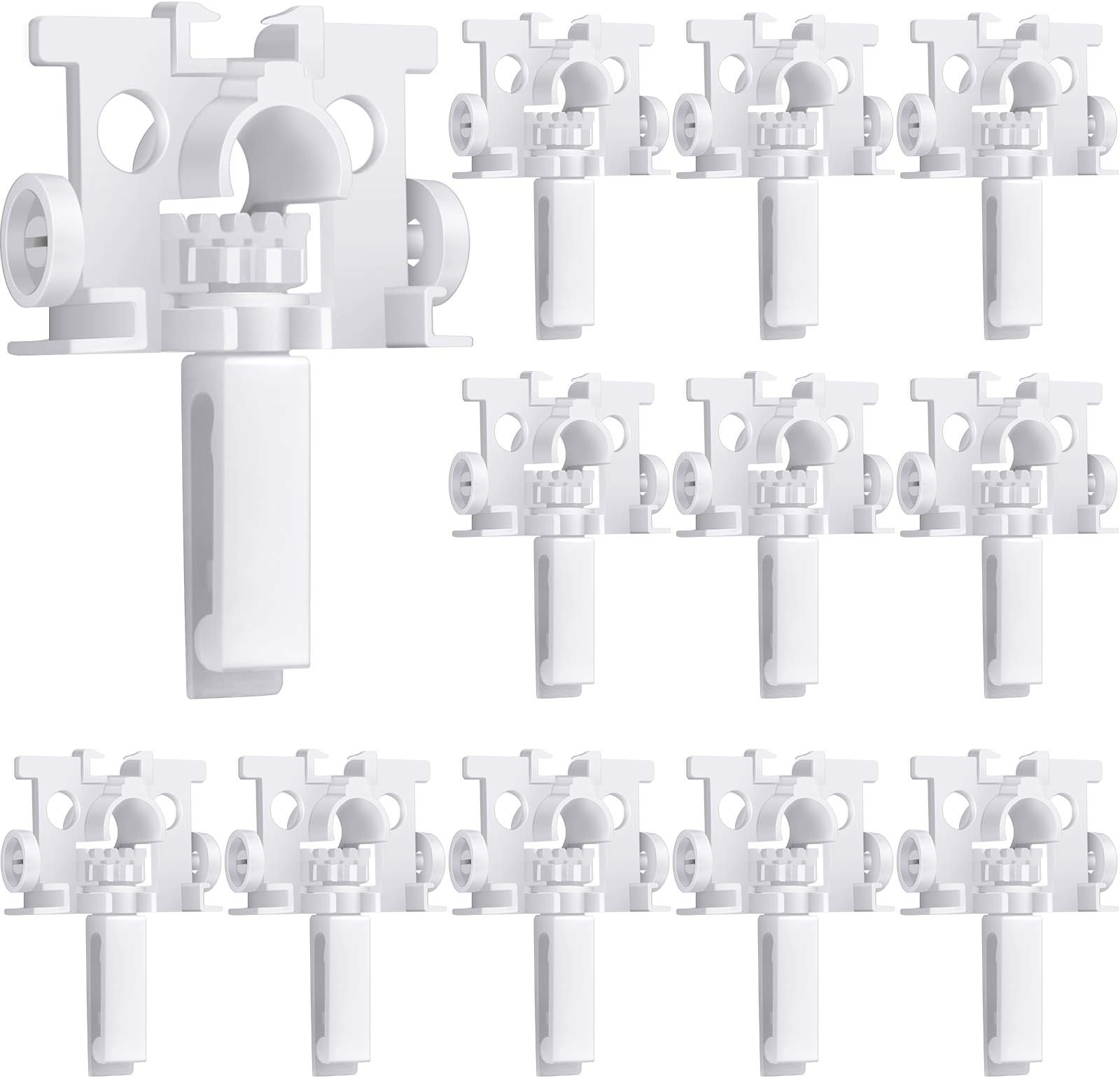 Jetec 20 Pieces Vertical Blind Repair Tabs Kit Vertical Blinds Replacement Slats Window Fixer Parts for Window Curtain Accessories