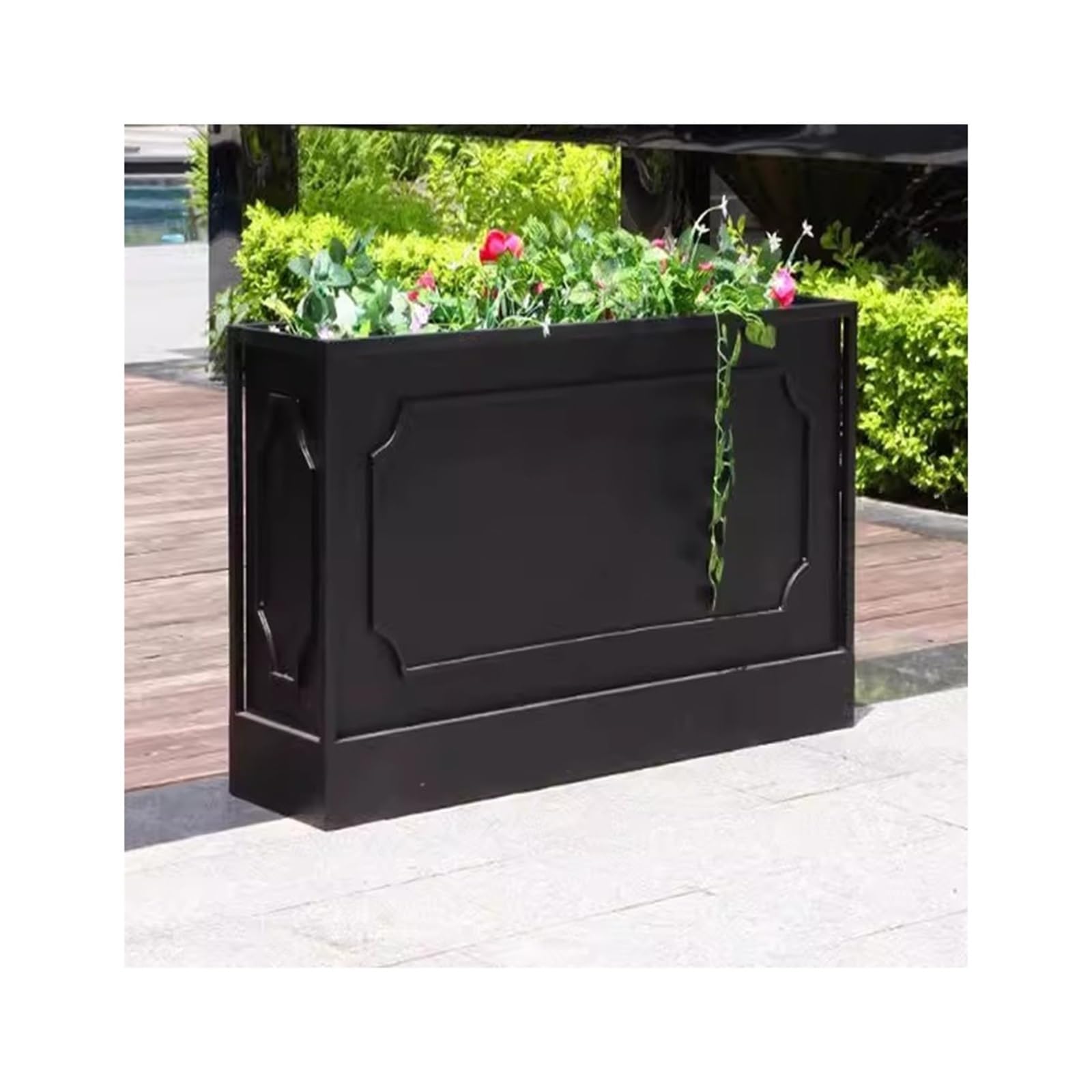 Kx9Lb8d Planter Box Outdoor Flower Box Trough Commercial Street Large Bed Sales Department Floor to Ceiling Rack