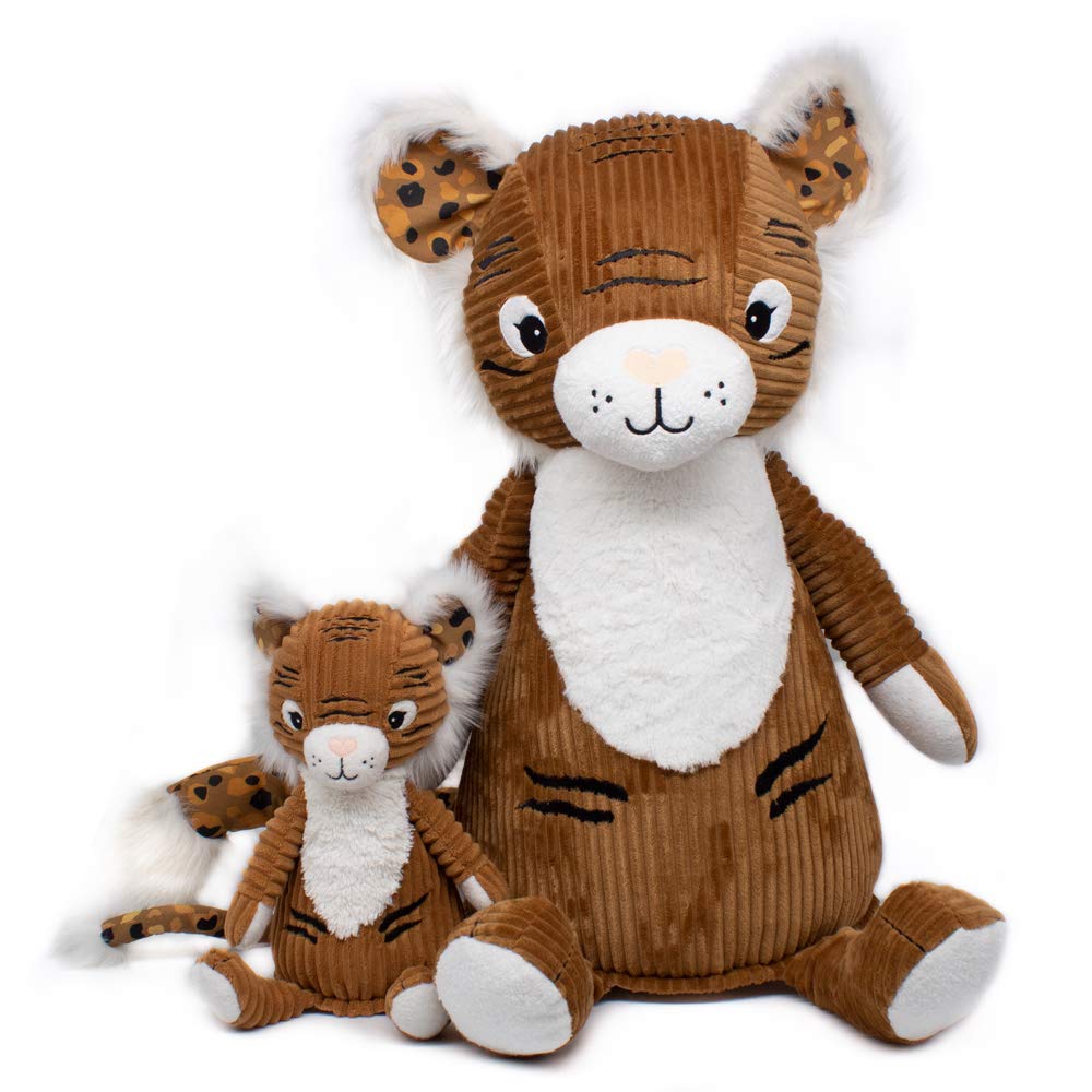 LES DÉGLINGOS Peluche Géante (Speculos Le Tigre) | Tissu Ultra Doux | Cadeaux Naissance | Peluche Déco Chambre | 60cm | Rembourrage Recyclé | Doudou Bébé Enfant