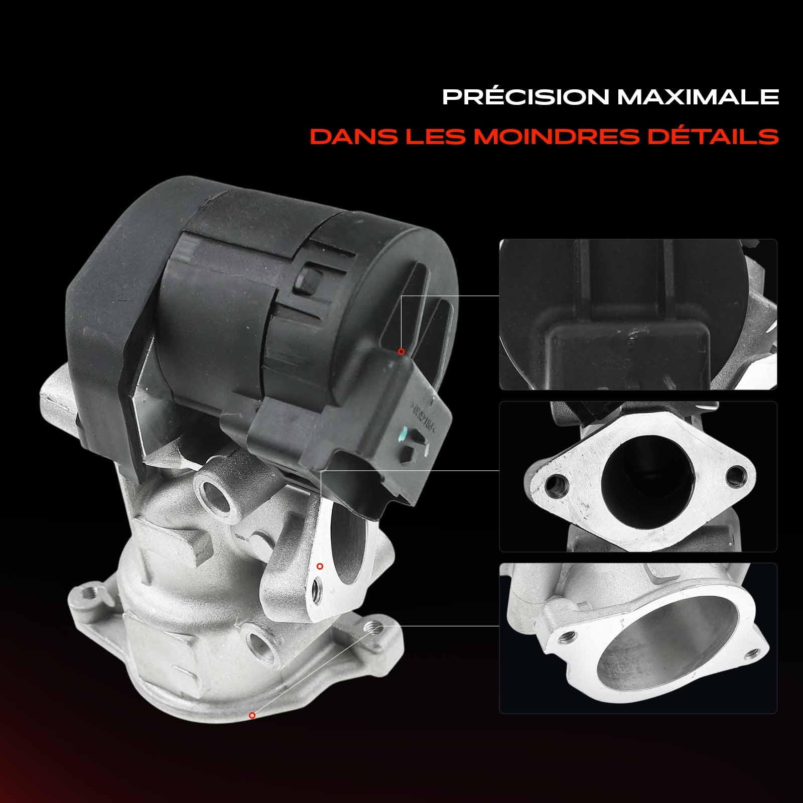 Frankberg Vanne EGR 5 broches EG10395-12B1 | Compatible avec: Jumpy VF7, C5 Break TD_, 607 9D 9U, V50 MW, 508, Boîte Scudo 270, 307 Pause 3E