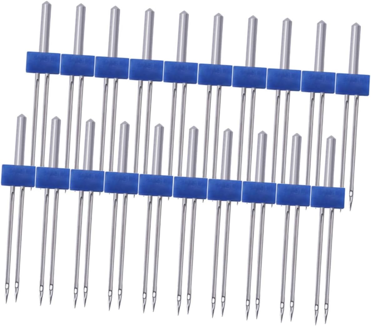 Beatifufu 1bag Needles Kit for Household Sewing Machines Double Needles for Knits Durable and Easy to Use for Crafting and Sewing Projects
