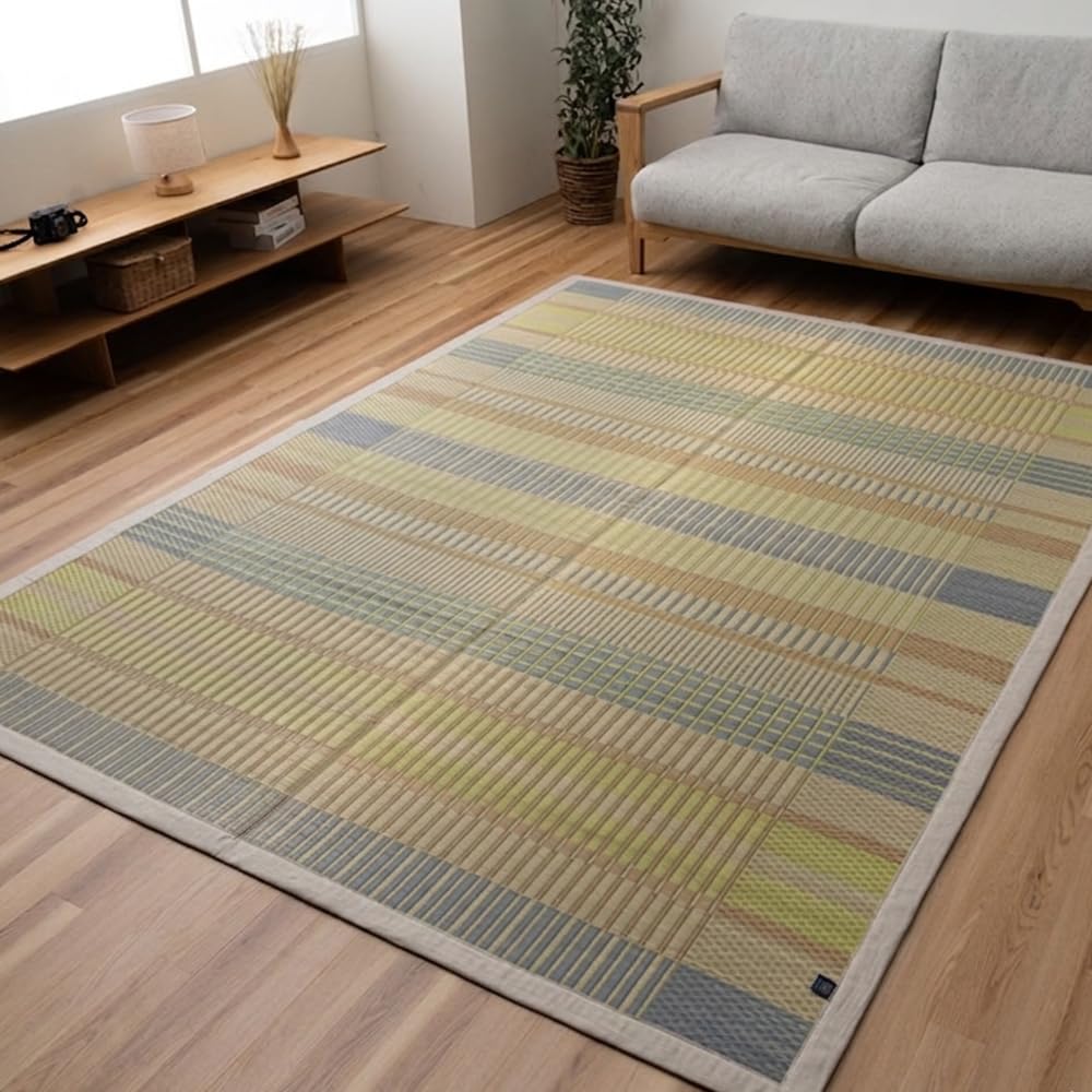 Amazon｜イケヒコ い草ラグ 日本製 ラグマット DXおうみ 約191×191cm