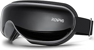 RENPHO Eye Massager with Heat, Eyeris 1 Heated Sleep Mask, Headache Massager for Migraine Relief Stye Eye Care Dry Eyes Relax Improve Sleep