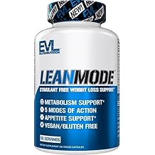 EVL Weight Loss Support Pills - Premium Multipurpose Appetite Metabolism and Fat Loss Support for Men and Women - LeanMode with Green Coffee Bean Extract CLA and Garcinia Cambogia - 50 Servings