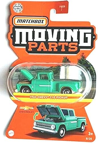 Matchbox 1963 Chevy C10 Pickup Verde 820 - Piezas móviles 2021