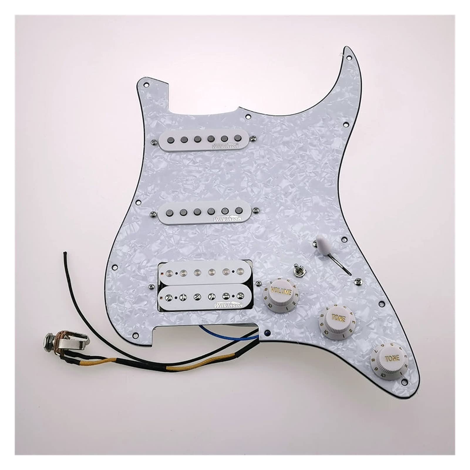ピックガード　ピックアップ Amazon | Musiclily Basic 11穴 HSS 配線済みピックガード Prewired