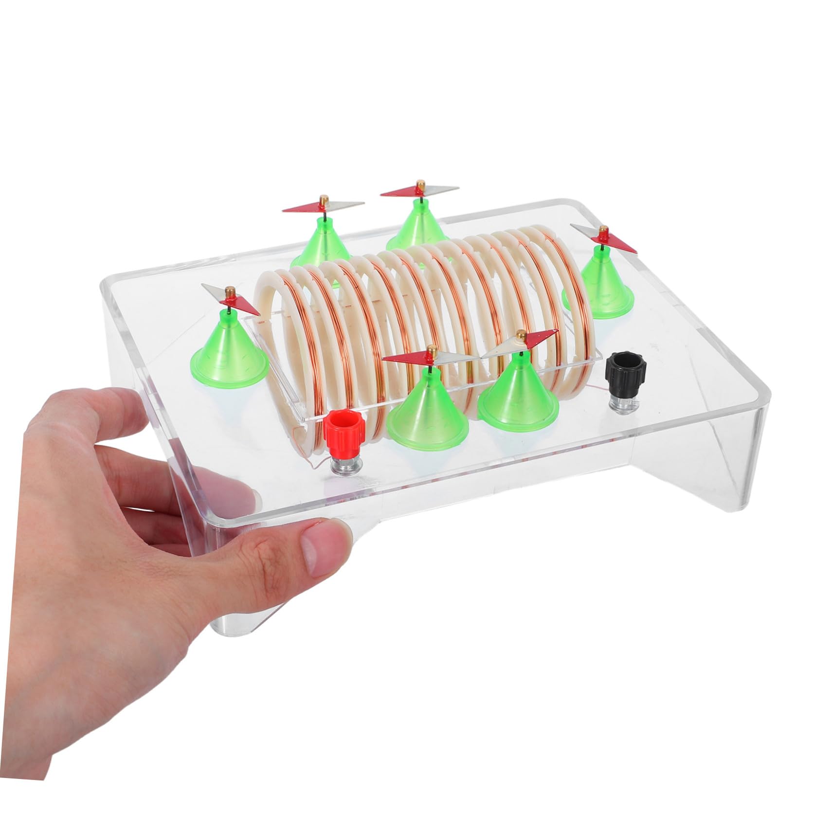 Cabilock Kit di Esperimenti di Elettricità Bobina di Induzione Elettromagnetica Attrezzatura per Progetti Scientifici Scolastici Materiale Didattico per Circuiti Fai da Te Kit
