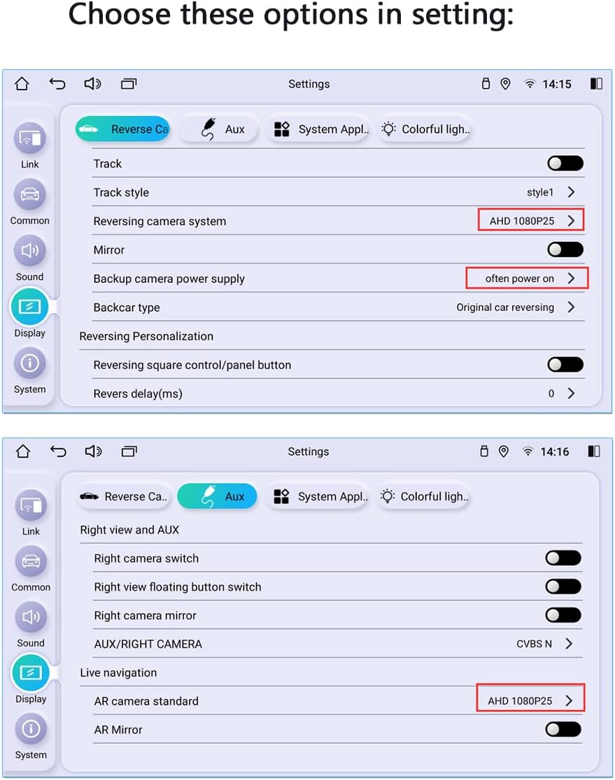 Joying Front Camera for Car and Backup Camera 1080P Dash Cam 125° Wide, 2 Million Pixel, Night Vision, WDR, IP68K Level Waterproof(AR-FR)