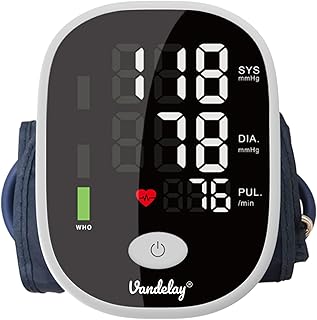 Vandelay (UK) BP900 Blood Pressure Monitor - Fully automatic BP Machine (Black)