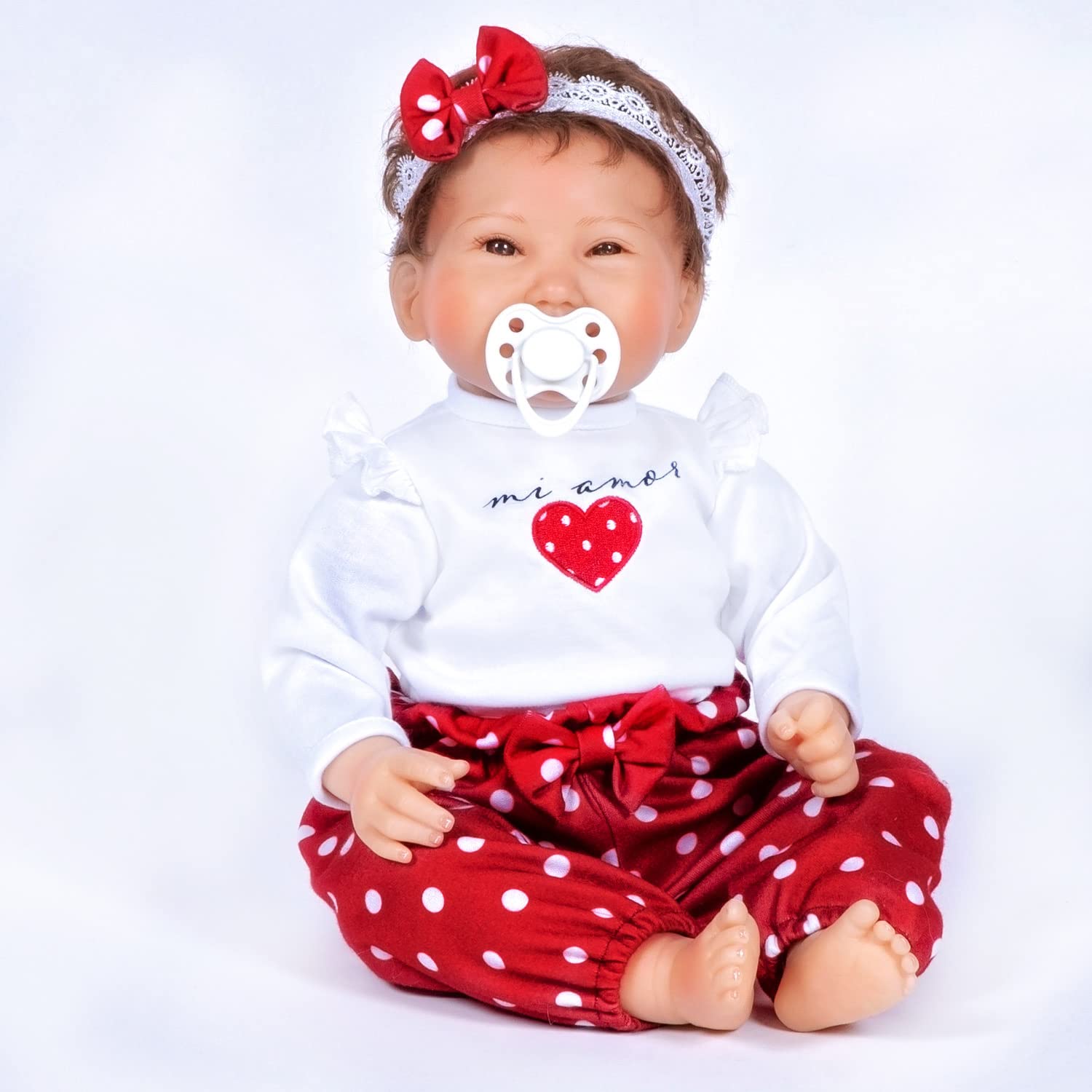 Paradise Galleries® Realistic Reborn Toddler Doll, Mayra Garza - Sculptor and Artist Designer Doll Collection, 21" Doll with Rooted Hair and Eyes, Special Birthday Gift, Ages 3+ - Mi Amor