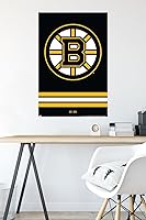 Vista 4 de Trends International NHL Boston Bruins - Póster de pared con logotipo 21, 22.375 x 34 pulgadas, versión sin marco