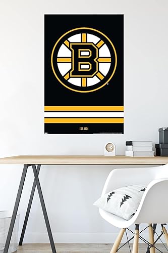 Miniatura 4 de Trends International NHL Boston Bruins - Póster de pared con logotipo 21, 22.375 x 34 pulgadas, versión sin marco