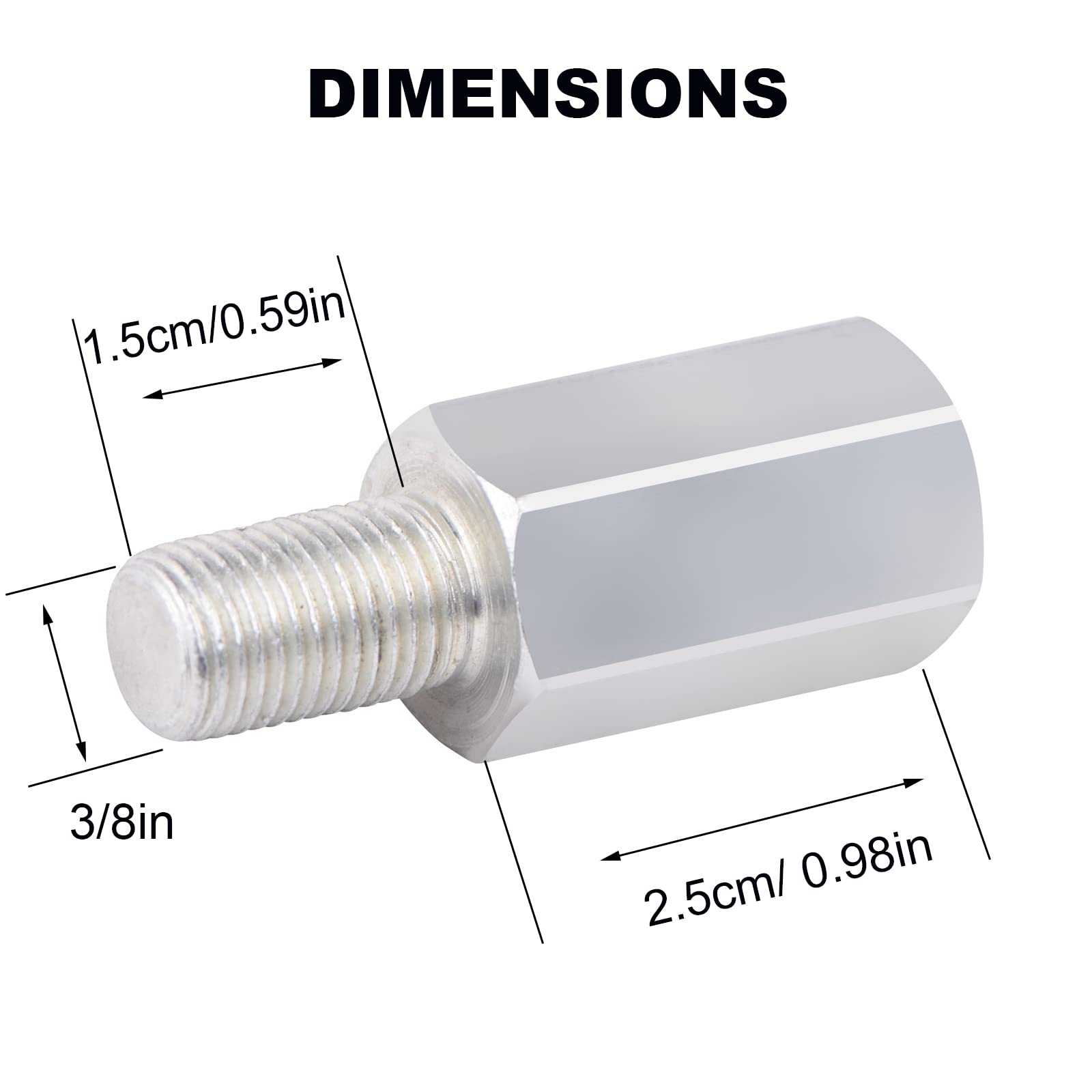 Stabiliser Extension Extender Bolt For Training Wheels Adult PCS