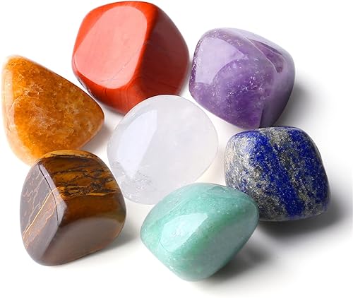 Miniatura 62 de YATOJUZI Piedras de cristales naturales pulidas de ojo de tigre de 1 libra, piedras preciosas de cristal a granel al por mayor para regalos de 10