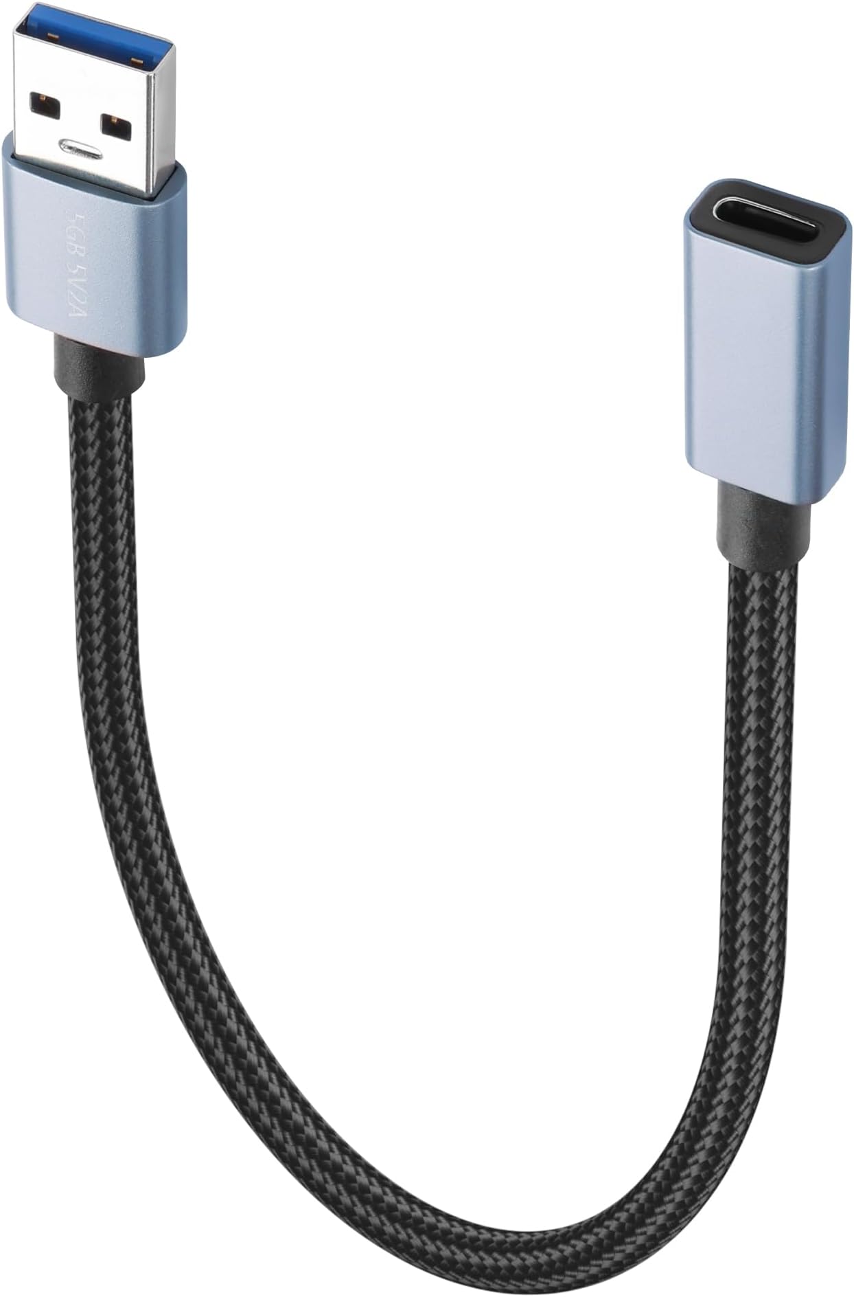 USB to C Cable 5Gbps USB C Female to USB Male 3.0 Adapter 3A Fast Charging USB A to USB C Adapter Cable for Laptop, PC, Flash Disk, Charger 30CM/0.98FT
