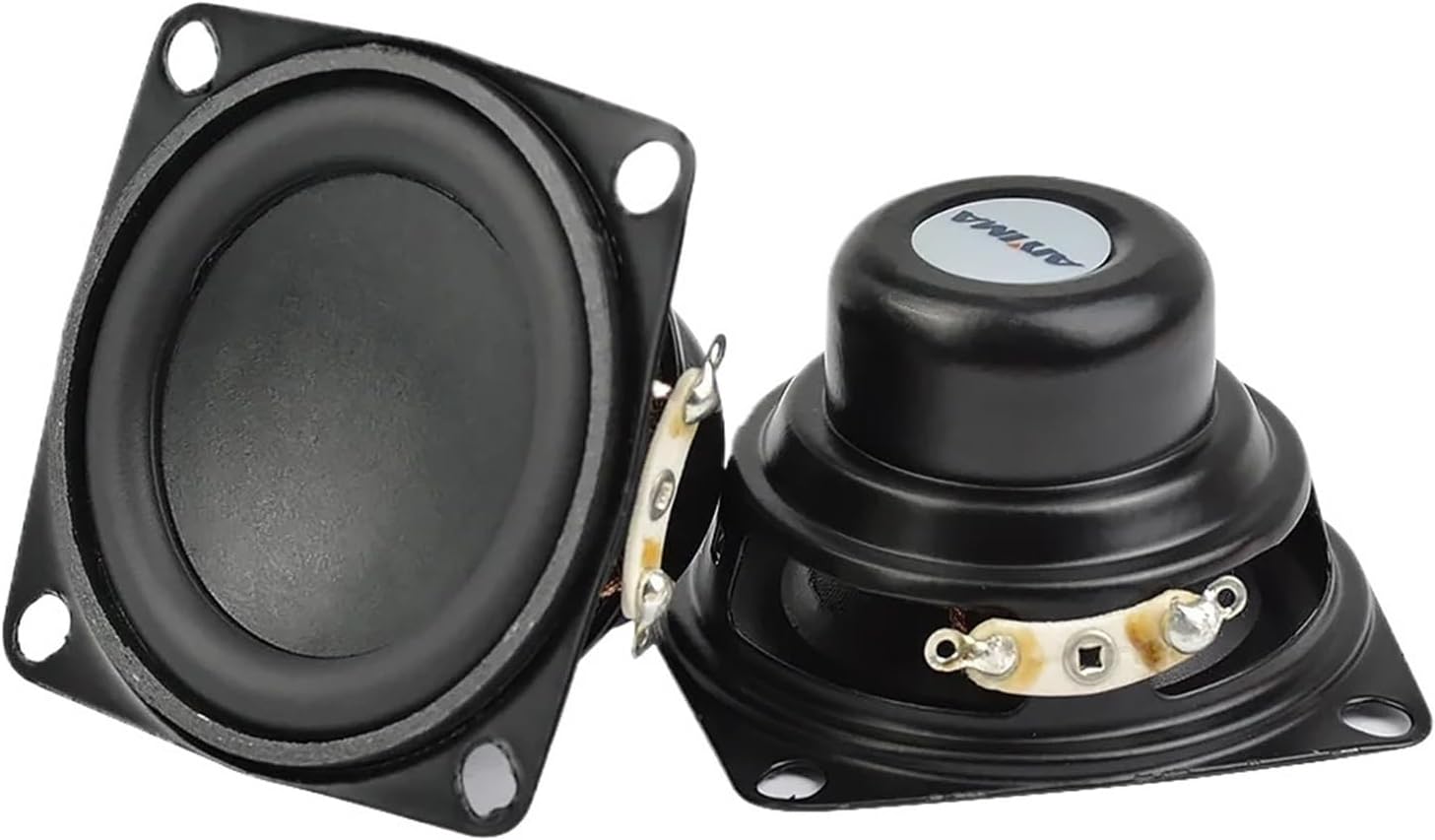 2Pcs 2 Inch Full Range Speaker 4 Ohm 10W Speaker 53MM Bass Speaker for Charge 3 Repair Multimedia Home Audio