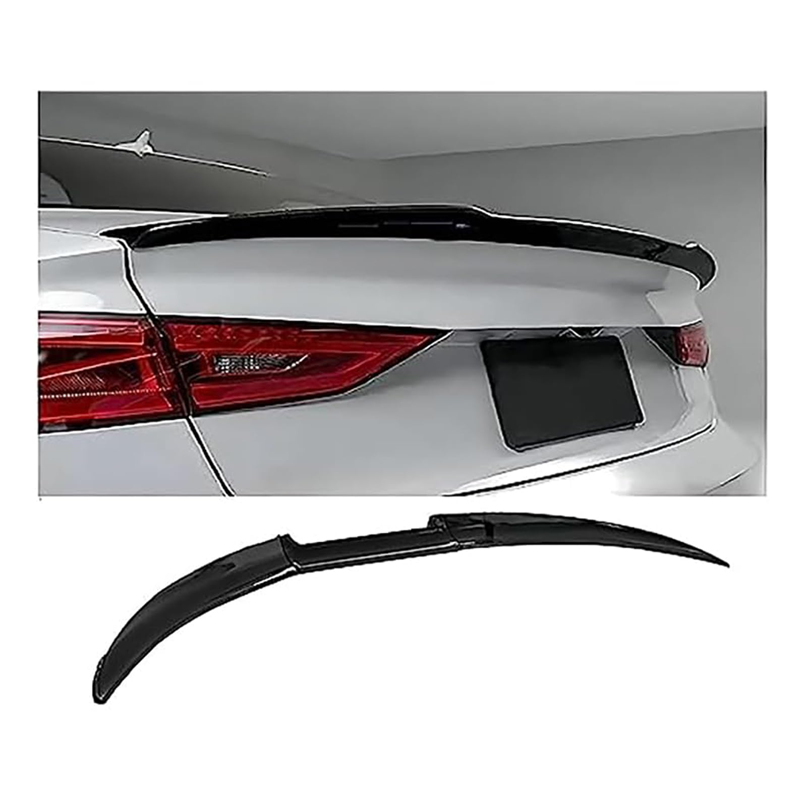 Car Rear Spoiler, for Dodge Caliber Hatchback 2006-2011 Tail Wing Rear Trunk Boot Lip Rear Roof Spoiler Décorations Accessoires Easy Installation,A Sedan