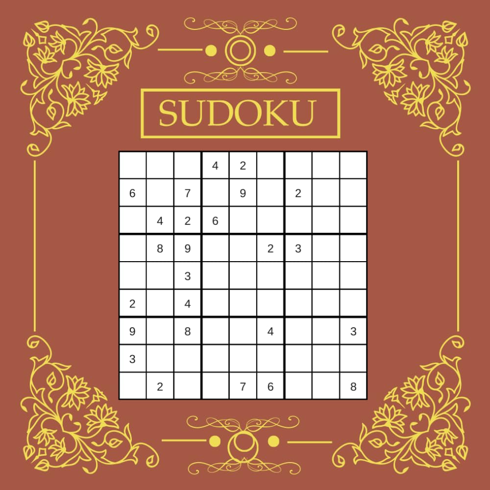 Sudoku 9×9: 1 Sudoku game (9x9) per page, totaling 50 Sudoku games.