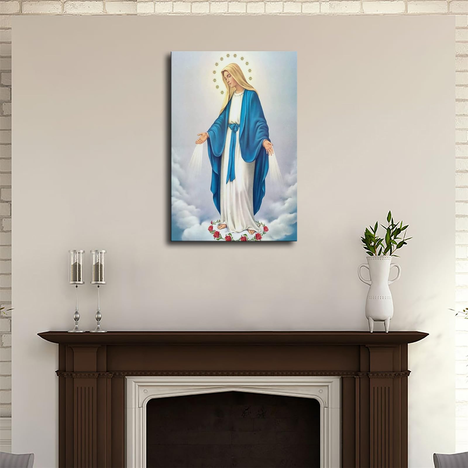 Amazon.com: Blessed Virgin Mary Poster Mother Mary Painting