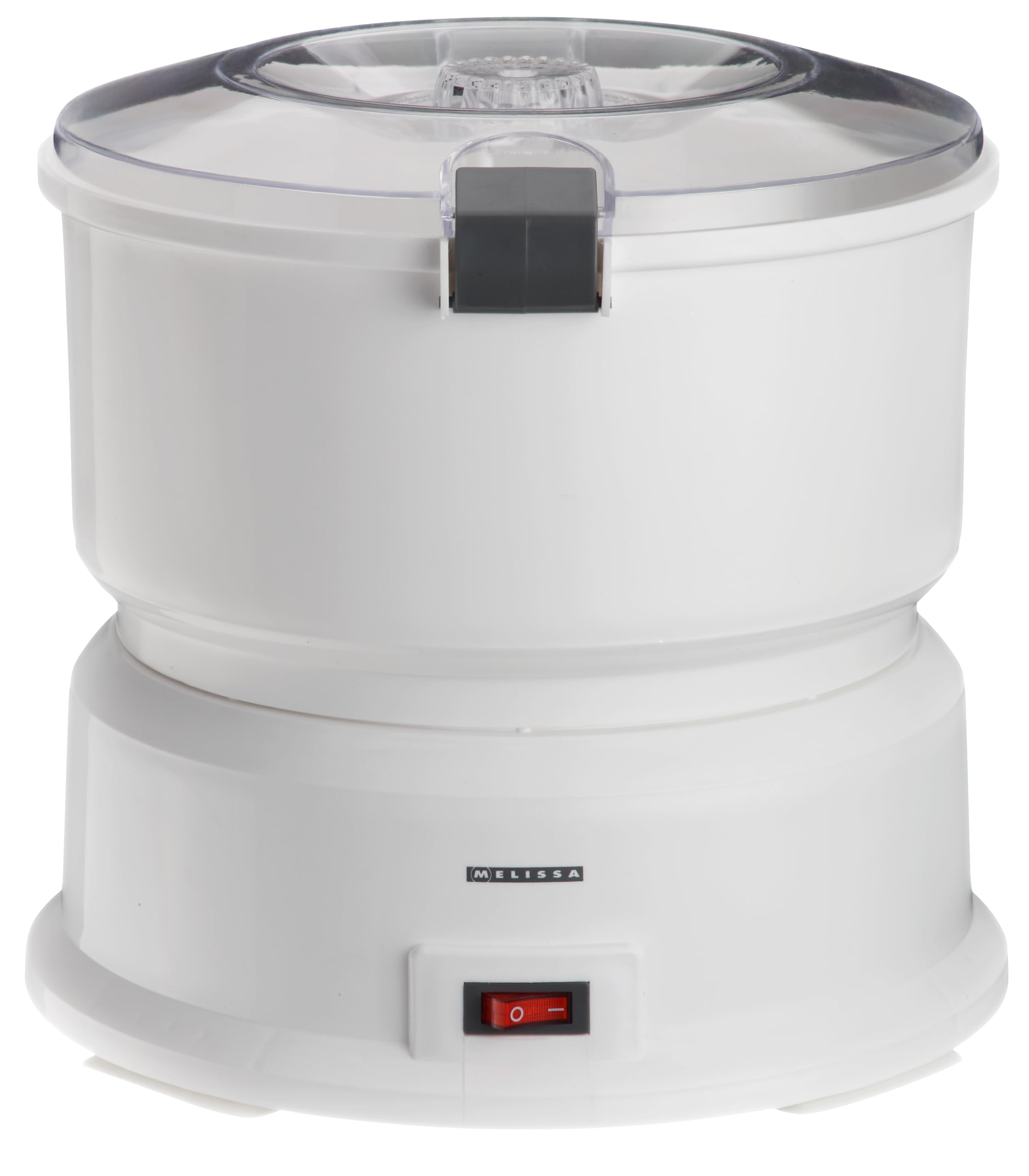MELISSA 16220009 Sparschäler elektrisch - Schäler - Kartoffelschäler - Gemüseschäler - Peeler - 1kg Kapazität - 85 Watt - weiß