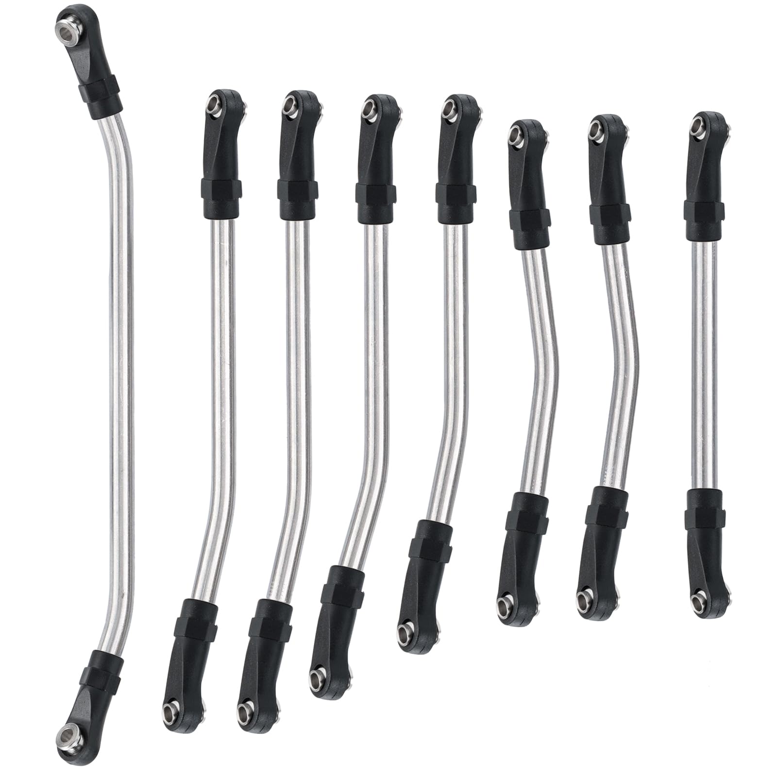 RCLIONS Stainless Steel High Clearance Suspension Links Linkage for 1/10th Element Enduro ECTO/Zuul Upgrade Parts